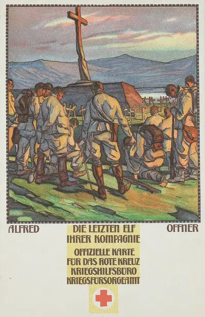 Die letzten Elf ihrer Kompagnie by Alfred Offner, 1915 — digital art print download