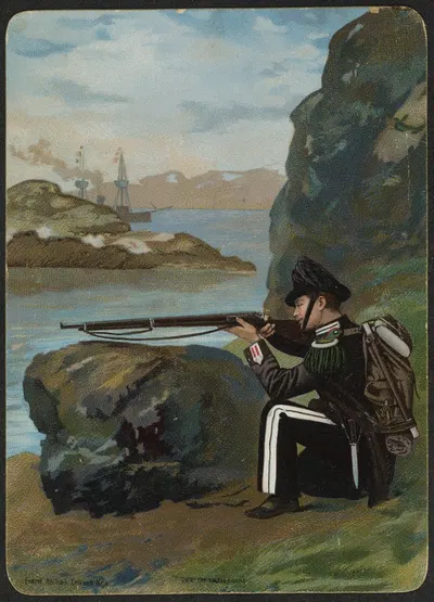 Солдат с винтовкой by Андреас Блох — digital art print download