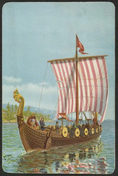 Викингский корабль by Андреас Блох — digital art print download