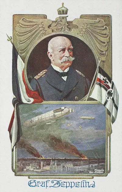 Graf Zeppelin by Anton Reckziegel, 1914-1918 — digital art print download