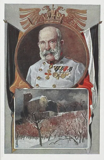 Kaiser Franz Joseph I., Burg Habsburg by Anton Reckziegel, 1915 — digital art print download