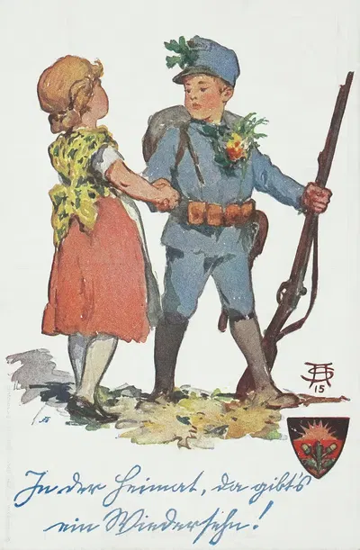 На родине, там будет встреча! by Арпад Шмидхаммер, 1915 — digital art print download