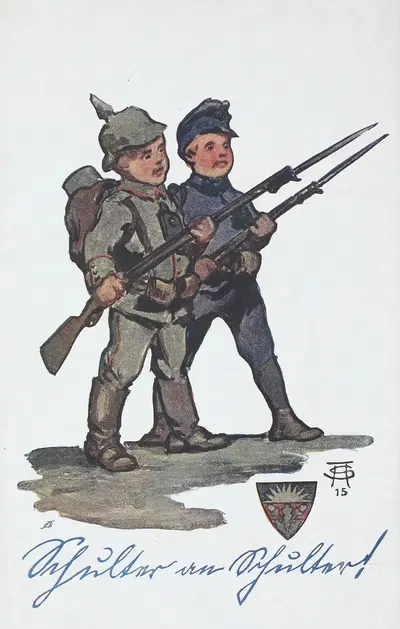 Плечом к плечу! by Арпад Шмидхаммер, 1915 — digital art print download