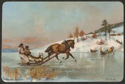 Рождественский визит by Аксель Хьялмар Эндэр — digital art print download
