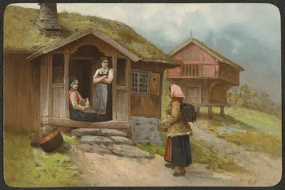 Три женщины by Аксель Хьялмар Эндэр — digital art print download