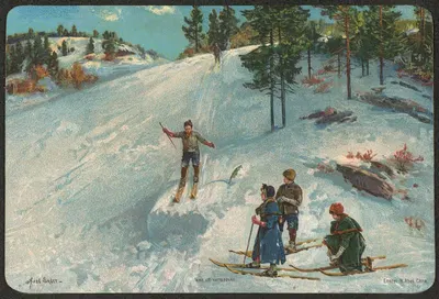 Зимний мотив by Аксель Хьялмар Эндэр — digital art print download