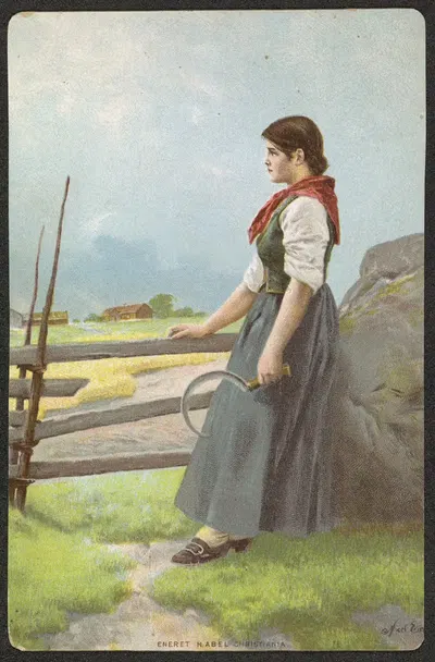 Женщина с серпом. by Аксель Хьялмар Эндэр — digital art print download
