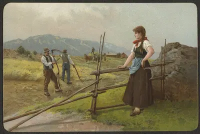 Woman with sickle by Axel Hjalmar Ender — digital art print download
