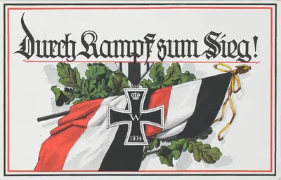 Через борьбу к победе! by Карл Гарт Лейпциг, 1914–1915 — digital art print download