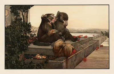 Холодные логова by Чарльз Морис Детмольд, 1903 — digital art print download
