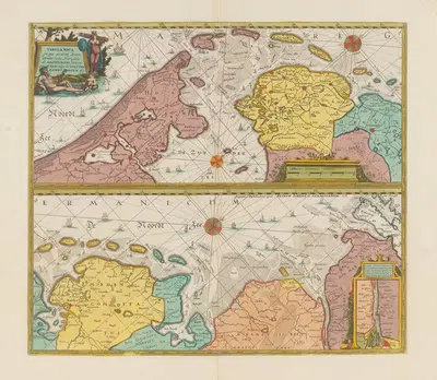 Новый атлас, содержащий все части мира Пл.067 by Ковенс и Мортир, 1758 — digital art print download