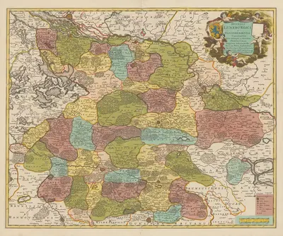 Новый атлас, содержащий все части мира пл. 073 by Ковенс и Мортир, 1758 — digital art print download