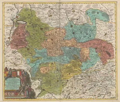 Новый атлас, содержащий все части мира Pl.074 by Ковенс и Мортир, 1758 — digital art print download