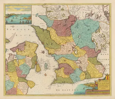 Новый атлас, содержащий все части мира, пл. 086 by Ковенс и Мортир, 1758 — digital art print download