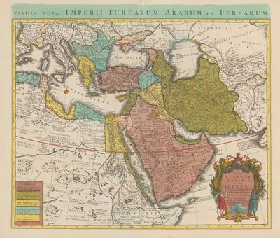 Новый атлас, содержащий все части мира Пл.103 by Ковенс и Мортир, 1758 — digital art print download