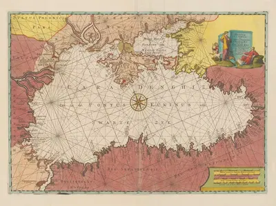 Новый атлас, содержащий все части мира Пл.128 by Ковенс и Мортир, 1758 — digital art print download