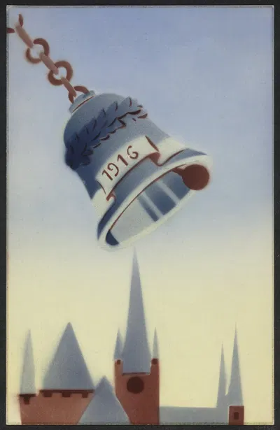 Happy New Year 1916 by E. A. Schwerdtfeger — digital art print download