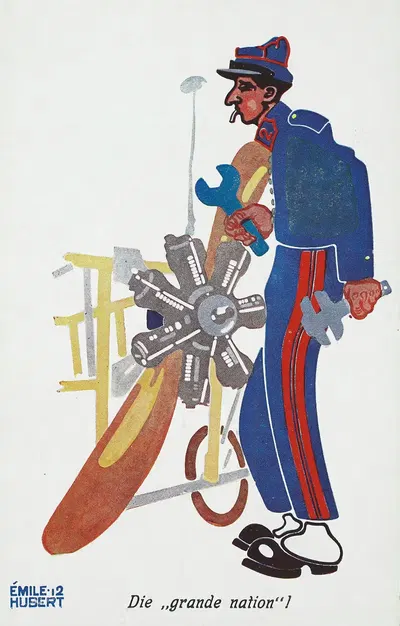 'Великая нация'! by Эмиль Хубер, 1914 — digital art print download