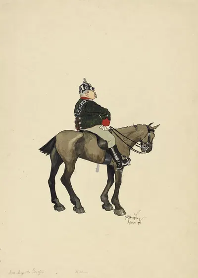 Рассказчик-страж by Фриц Шёнпфлуг, 1901 — digital art print download