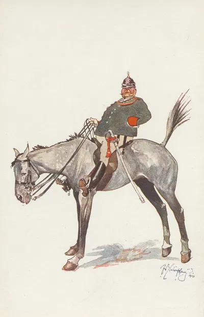 Всадник-страж by Фриц Шёнпфлуг, 1910 — digital art print download