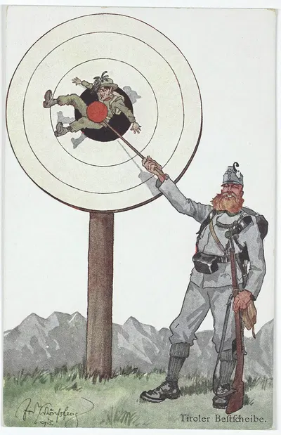 Тирольская бестшайбе by Фриц Шёнпфлуг, 1915 — digital art print download