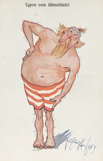 Типы с Гусиного холма by Фриц Шёнпфлуг, 1907 — digital art print download