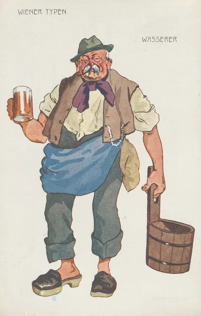 Венские типы; Водяные by Фриц Шёнпфлуг, 1905-1910 — digital art print download