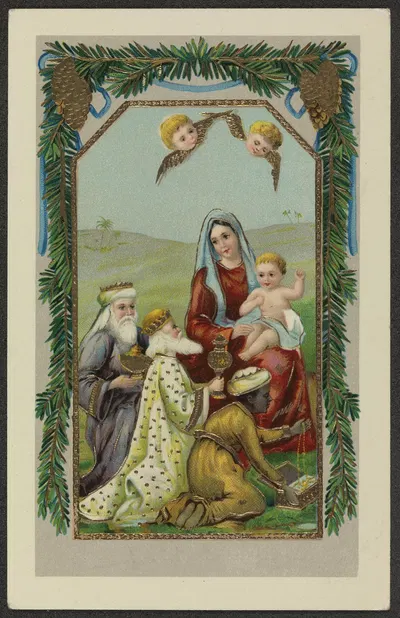Christmas card by Общество графического искусства — digital art print download