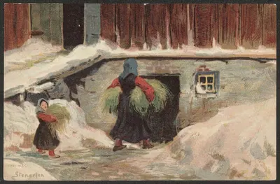 Winter motif. by Gudmund Stenersen — digital art print download