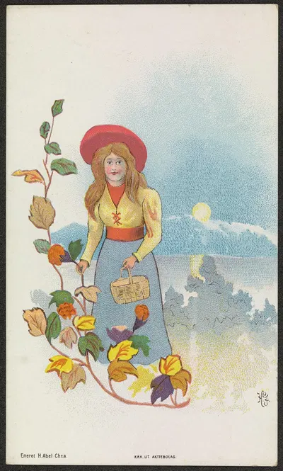 Autumn motif by Halfdan Gran — digital art print download
