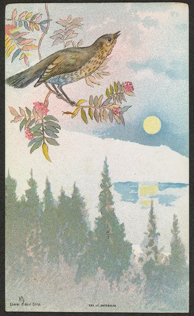 Bird motif by Halfdan Gran — digital art print download