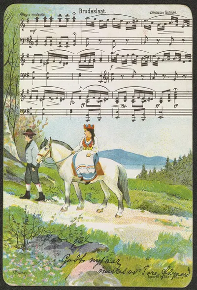 Musical motif by Halfdan Gran — digital art print download