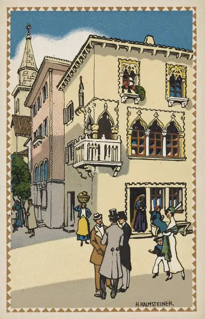 Пиран, ка Доро by Ханс Кальмштейнер, 1913 — digital art print download