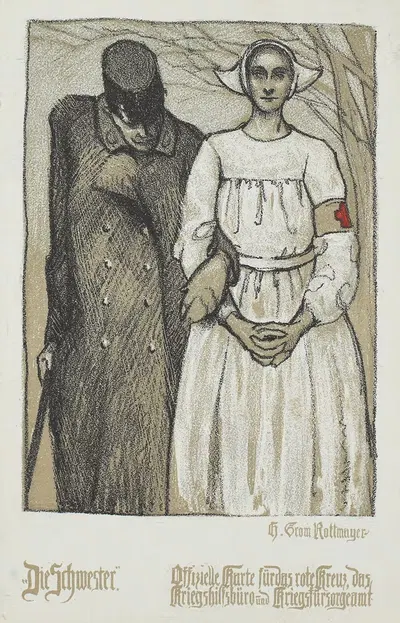 Сестра by Германн Гром-Роттмайер, 1915 — digital art print download