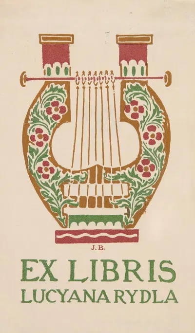 Экслибрис Люциана Риделя (1870-1918) by Ян Буковский, 1870-1918 — digital art print download