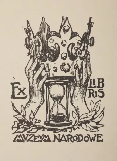 Экслибрис Национального музея в Кракове by Ян Буковский, 1902 — digital art print download
