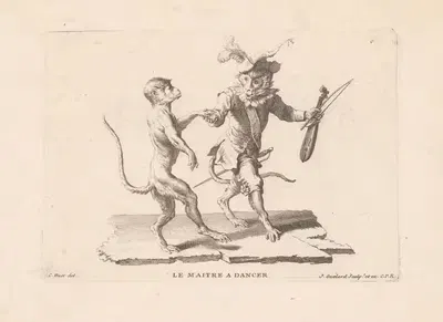 Учитель танцев by Жан Батист Гюлар, 1733-1792 — digital art print download