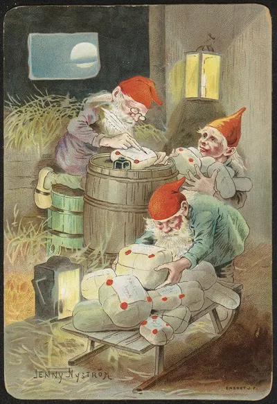 Рождественская открытка by Дженни Нюстрём — digital art print download