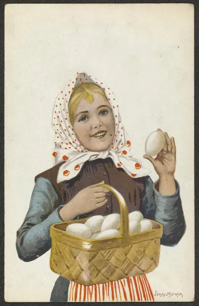 Пасхальная открытка by Дженни Нюстрём — digital art print download