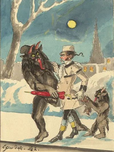Scene mit Staberl by Johann Peter Lyser, 1847 — digital art print download