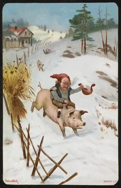 Рождественский мотив by Юлиус Холк — digital art print download
