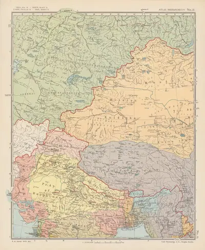 Иерархический атлас Пл.15 by Карл Штрайт, 1913 — digital art print download