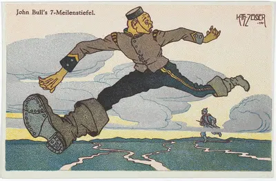 Сапоги Джона Булла на 7 миль. by Карл Теодор Цельгер, 1914 — digital art print download