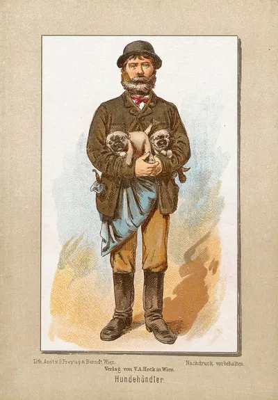 Собаковод by Ладислав Евгений Петровиц, 1880 — digital art print download