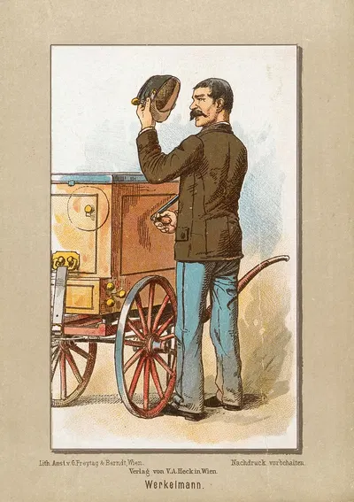 Werkelmann by Ladislaus Eugen Petrovits, 1880 — digital art print download