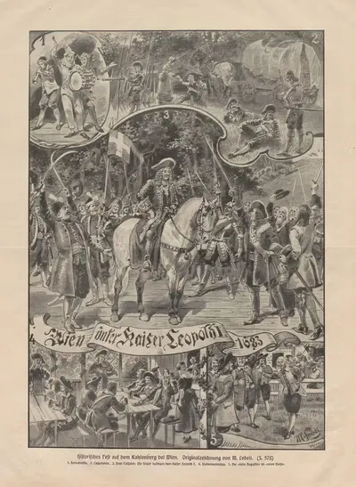 Исторический праздник на Каленберге by Мориц Ледели, 1883 — digital art print download