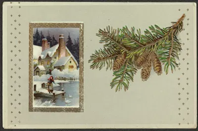 Christmas card by Moriz & Barschall — digital art print download