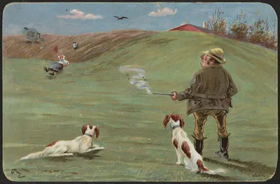 Юмористический охотничий мотив by Оскар Лэрюм — digital art print download