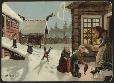Рождественский мотив by Отар Хольмбо — digital art print download