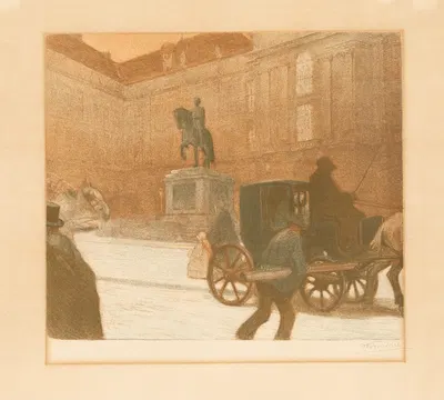 Площадь Хосефа by Отто Фридрих, 1910 — digital art print download
